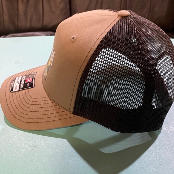 Tan and Black Trucker Hat for Hunters - Picture 2 of 7
